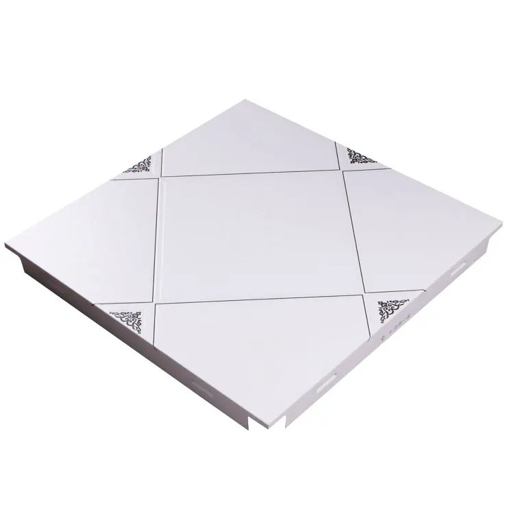 Prefab Houses 3D Perforated Metal Ceiling Aluminum Clip in Suspension Indoor 4x8 False Luxury Ceiling Decor Panels for Hotel