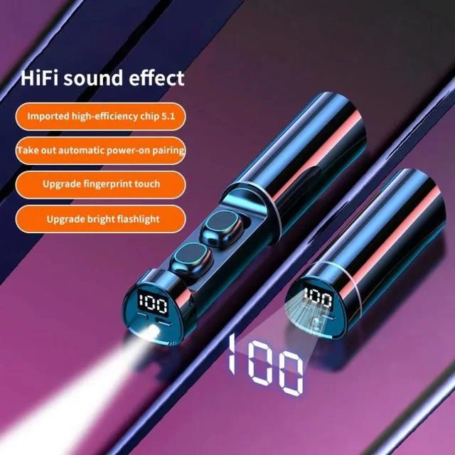 New N21 Wireless Headphones Lcd Digital Display Stereo Earphones BT 5.0 Sports Waterproof Headset Tws Earbuds N21