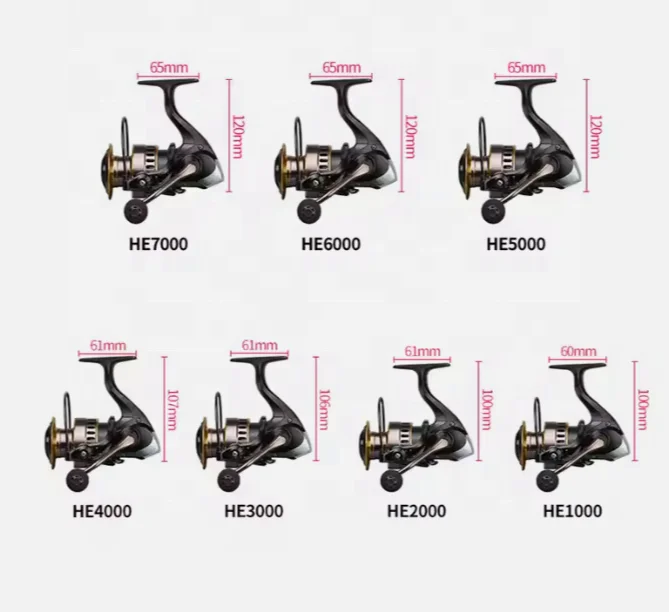 Wholesale Fishing Gear All Metal Parts Fishing Wheel Spinning Wheel Fishing Line Anchor Fish Wheel