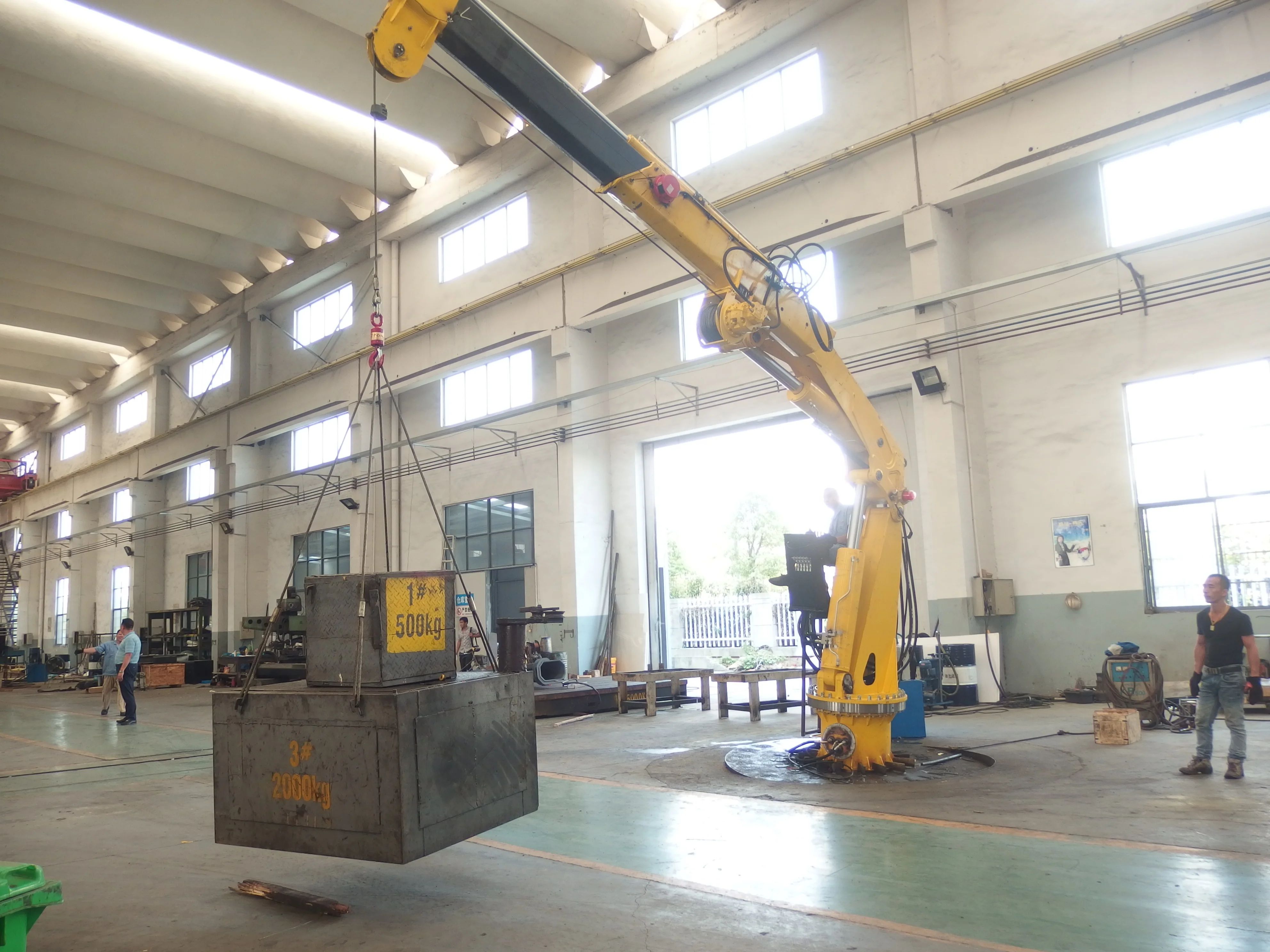 2T6M Hydraulic ship deck crane CCS certificate
