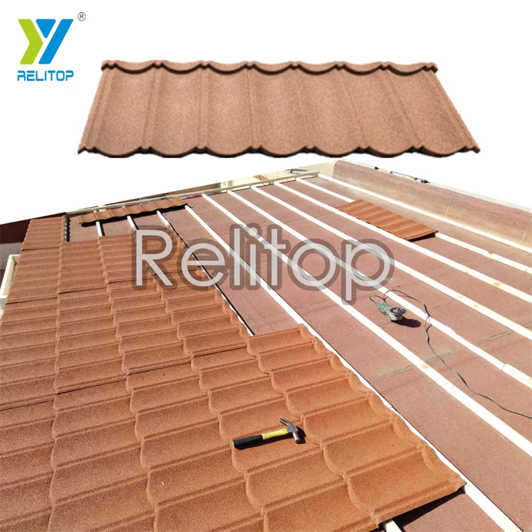 Roof Sheet Building Material Tile Corrugated Galvanized Aluminium Stone Coated Metal Roof Tile
