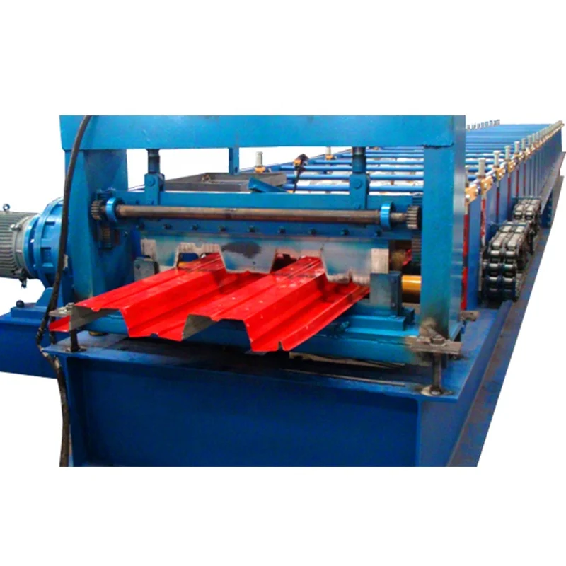 Floor Deck Roll Forming Machine Full Automatic 910 Decking