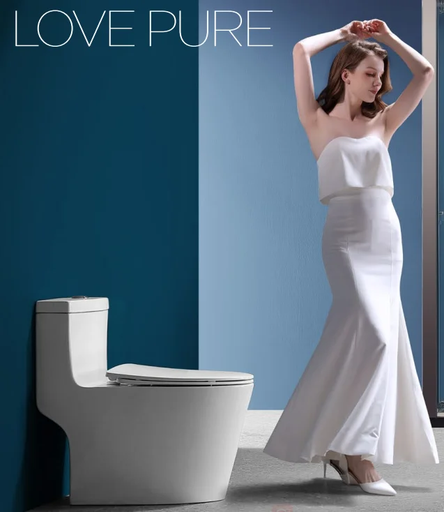 Bolina W1621 Hot Sales Water Saving White Ceramic Siphon Jet Flushing Floor Mounted One Piece Toilet