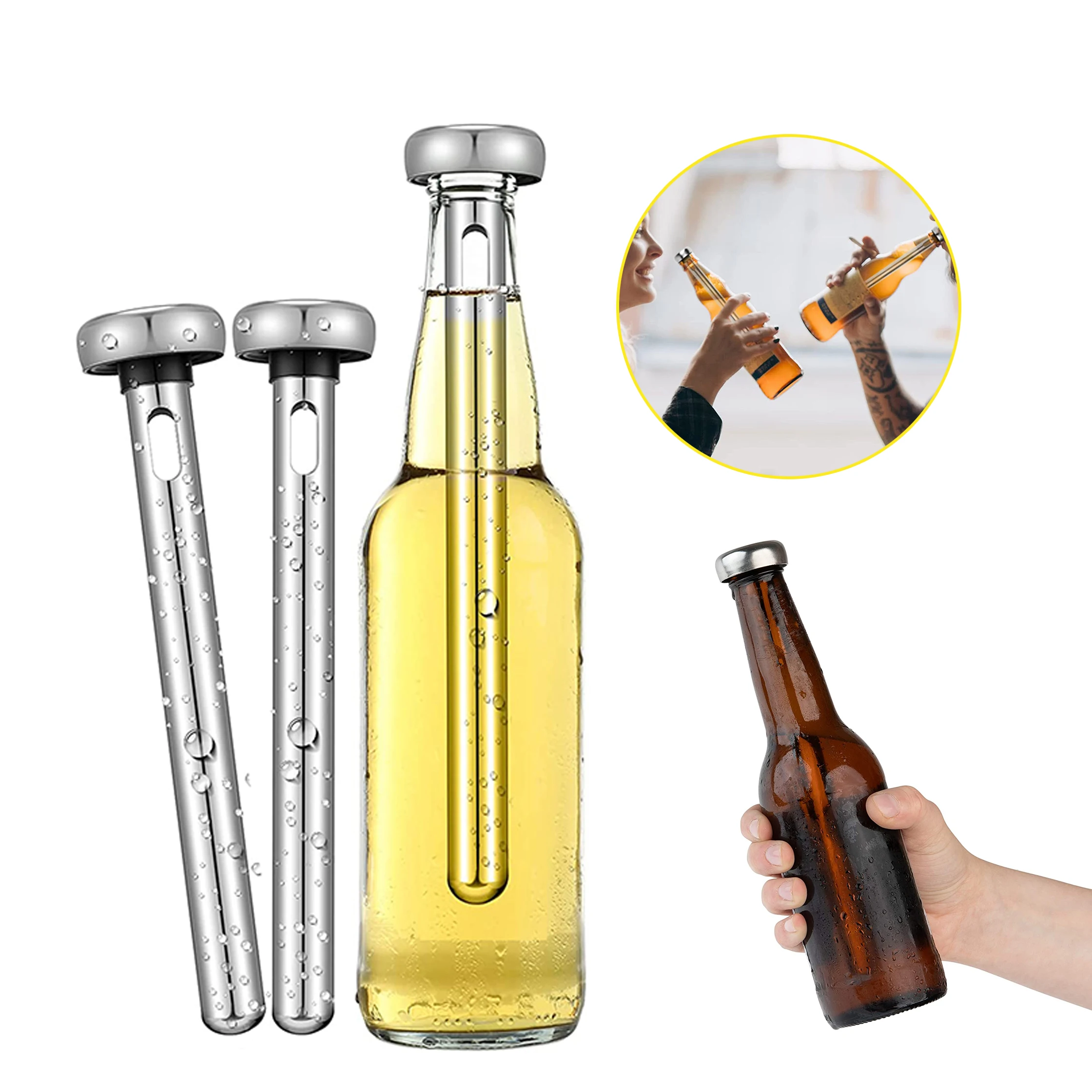 2022 Amazon seller 304 Stainless steel beer chiller stick with standard color box