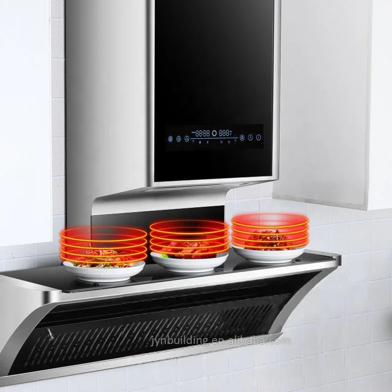 Kitchen appliances Chimney Extractor Stainless Steel Wall-mounted Range Hood  Cooker Heating plate Electric Kitchen range hoods