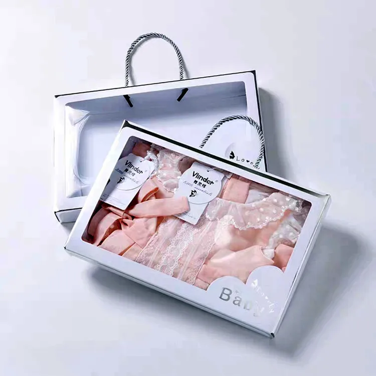 Wholesale custom gift boxes for clothing garment t-shirt box packaging gift boxes for clothes