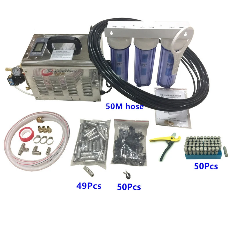 3L high pressure outdoor misting cooling fog system for patio mushroom garden restaurant humidifier