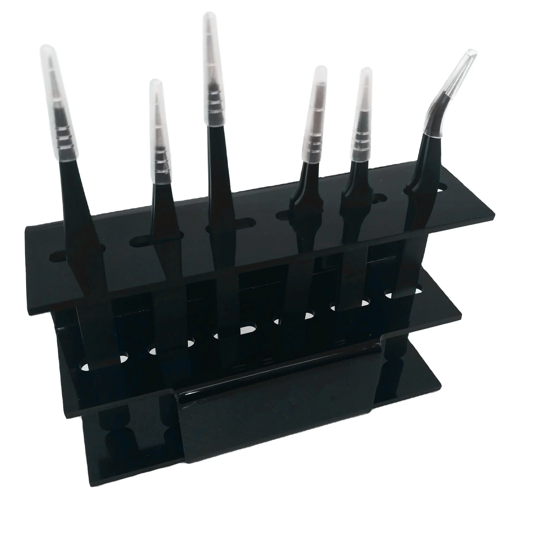 Custom Acrylic Tweezers Stand Holder Tweezers Organizer Display Tools For Eyelash Extension Makeup Tool