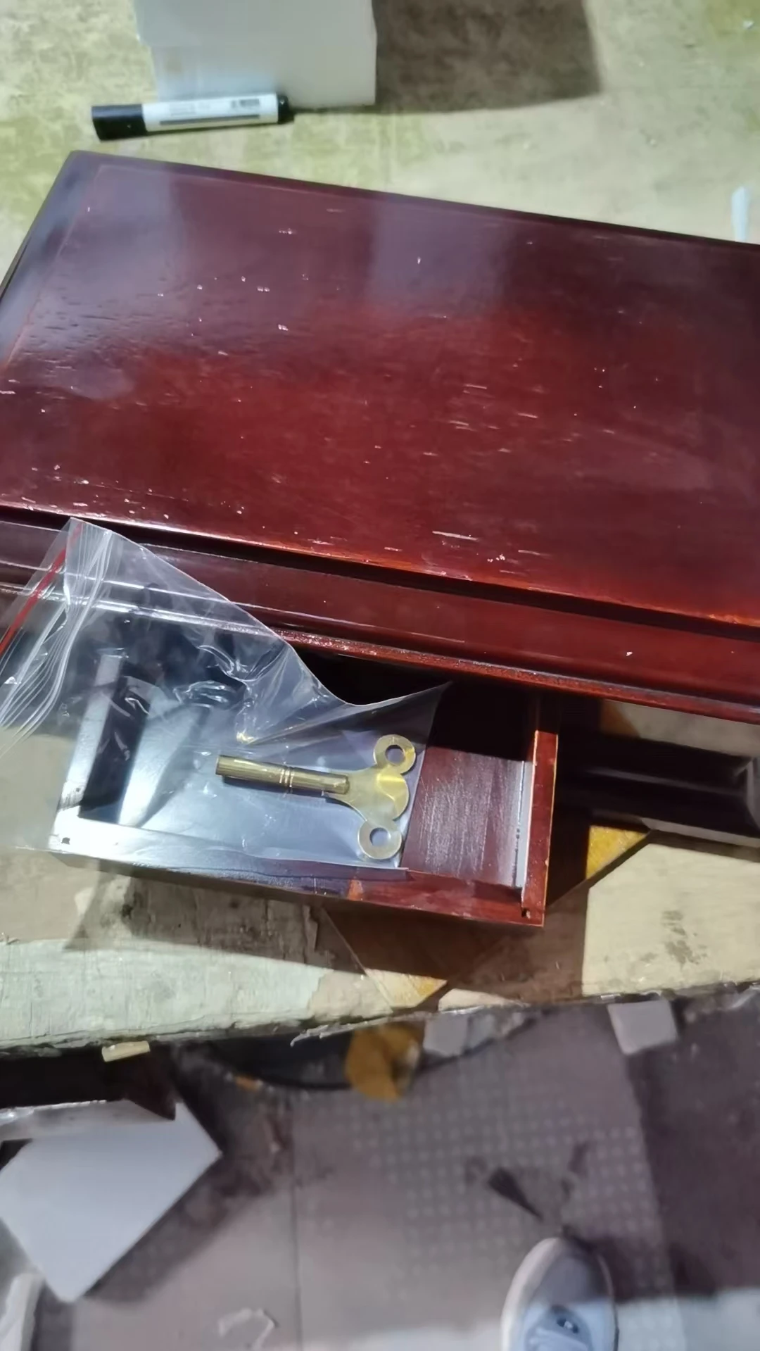 Spare Part Wooden Base for 18th England  Antique Brass Mechanical Devon / skeleton/Grasshopper /Double Pendulum Table Sea Clock