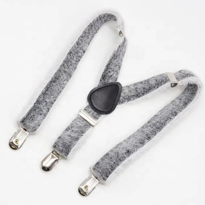 Fluffy suspender elastic Y-back or X-back  suspenders for kid child and adult as well