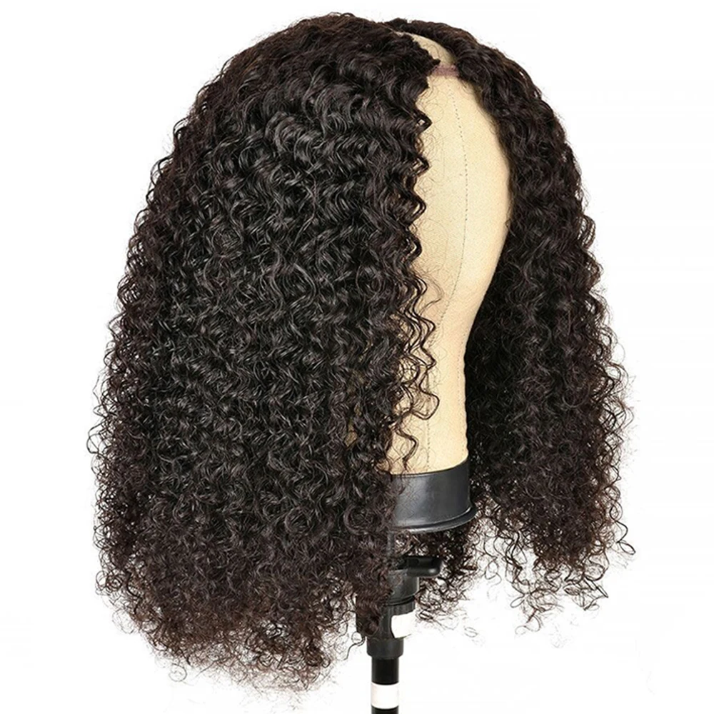 150% 180% 250% Density Brazilian V part human hair wigs Water Loose body Wave Natural Color V-part wig straight for Black Women