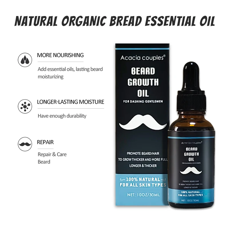 Beard Oil Hair Growth Bottle OEM Beard Oil Wholesale Private Label Organic Natural Unisex Pure Essential Oil