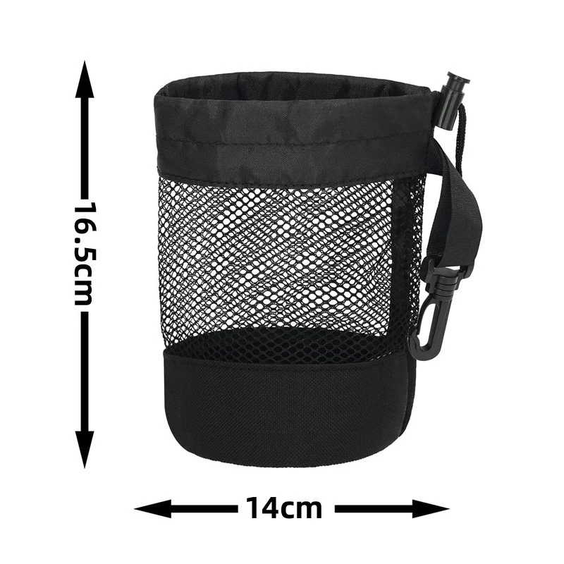 Custom Logo OEM Reusable Polyester Mesh Golf Ball Culb Travel Carry Pouch Stand Personalized Bag