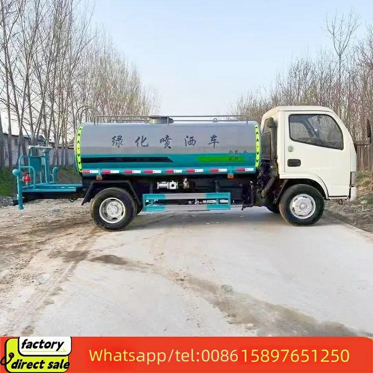 Dongfeng мини 5 тонн 5000 литров резервуар для воды грузовик зеленый распылительный продажи