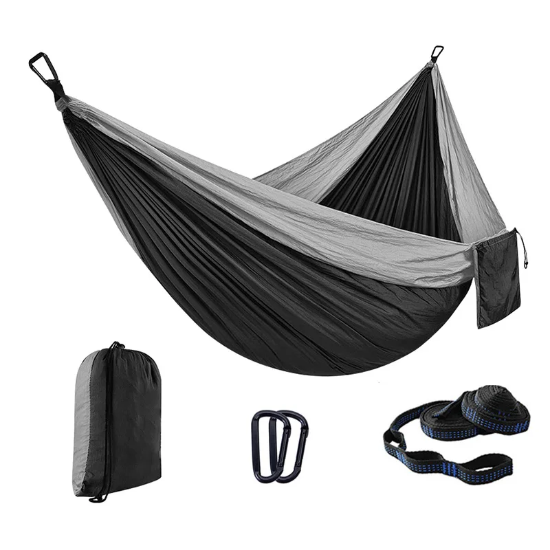 Wholesale Camping Hiking Accessories 100% Nylon Portable Lightweight High Quality Hammock With Carry Bag