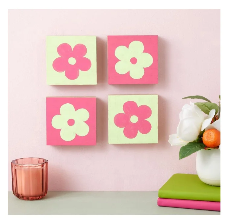 1 inch Thick Wooden Square Blocks Unfinished MDF Wood Blocks for Crafts