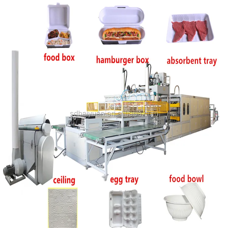 Polystyrene material foam sheet/foam plate/box/tray/container extruder machine
