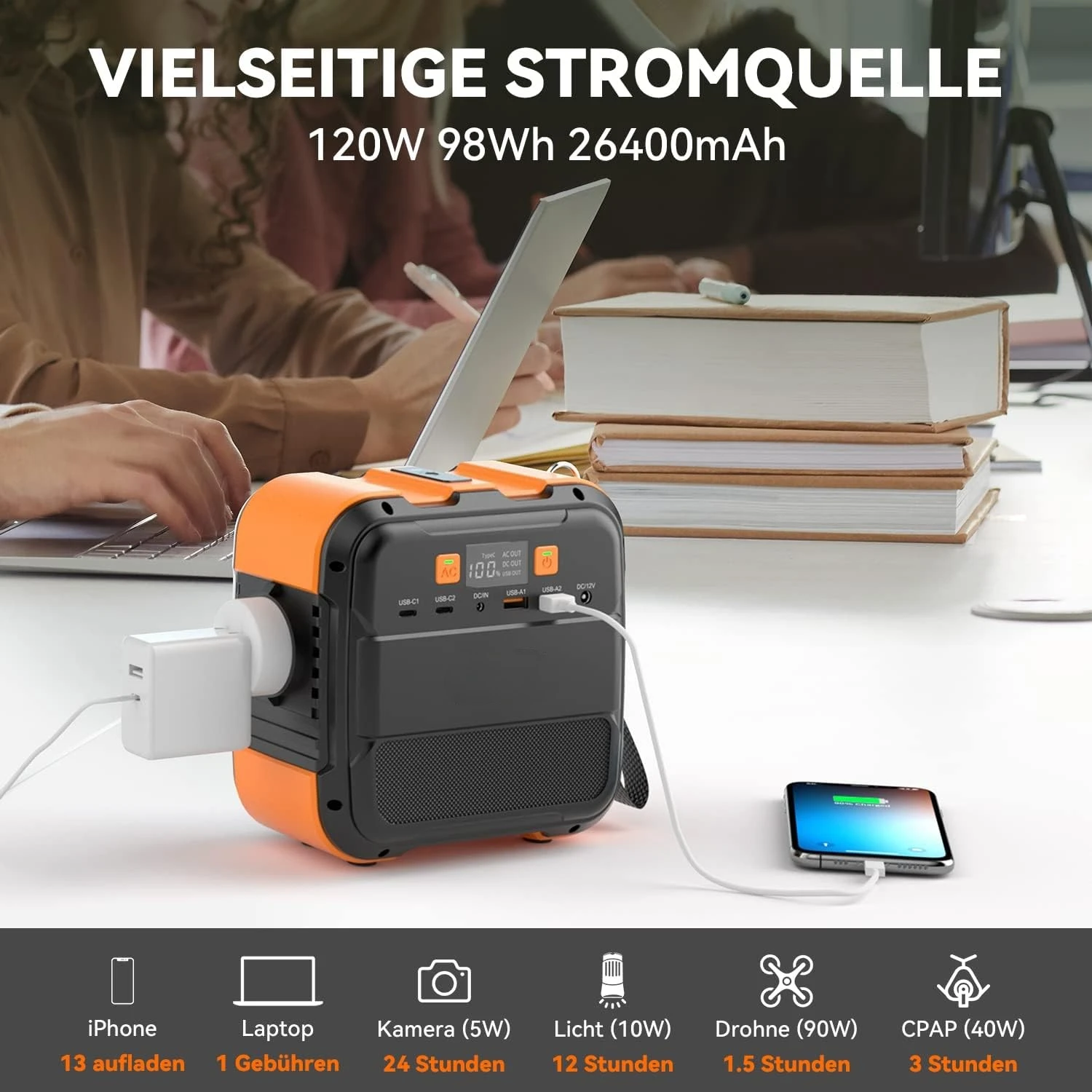 Free Shipping 230 Valt 120w 98wh Charging Rechargeable Power Bank Backup Portable Power Station for Outdoor Laptop
