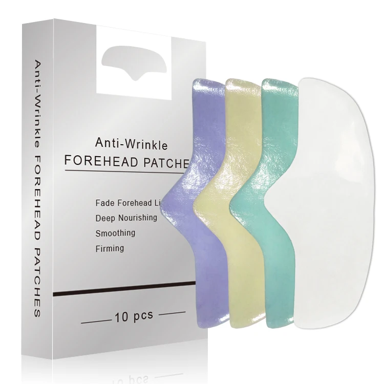 Наклейки на лоб с витамином C, пластырь для удаления морщин, силиконовая подкладка для лба, одноразовые накладки против морщин на лоб