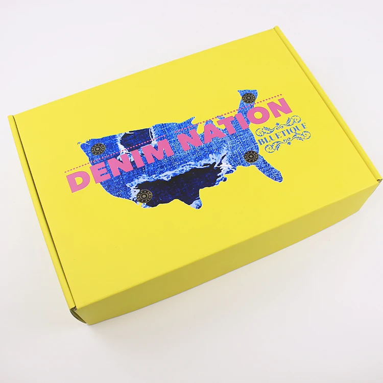 Custom 6X4X1 Gift Shipping Cardboard Box Packaging  With Logo Embossing