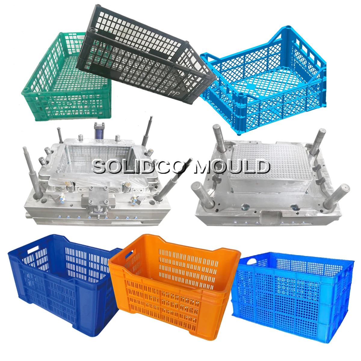 Plastic Pp Crates For Fruits And Vegetables Mould