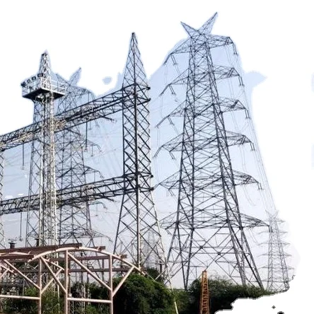 
Electrical power transmission line galvanized steel lattice tower with hot dip galvanized and related accessories and materials 
