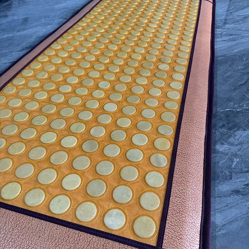 Natural jade stone mattress  spa stores germanium gemstone mat relax chinese tourmaline jade sofa mattress