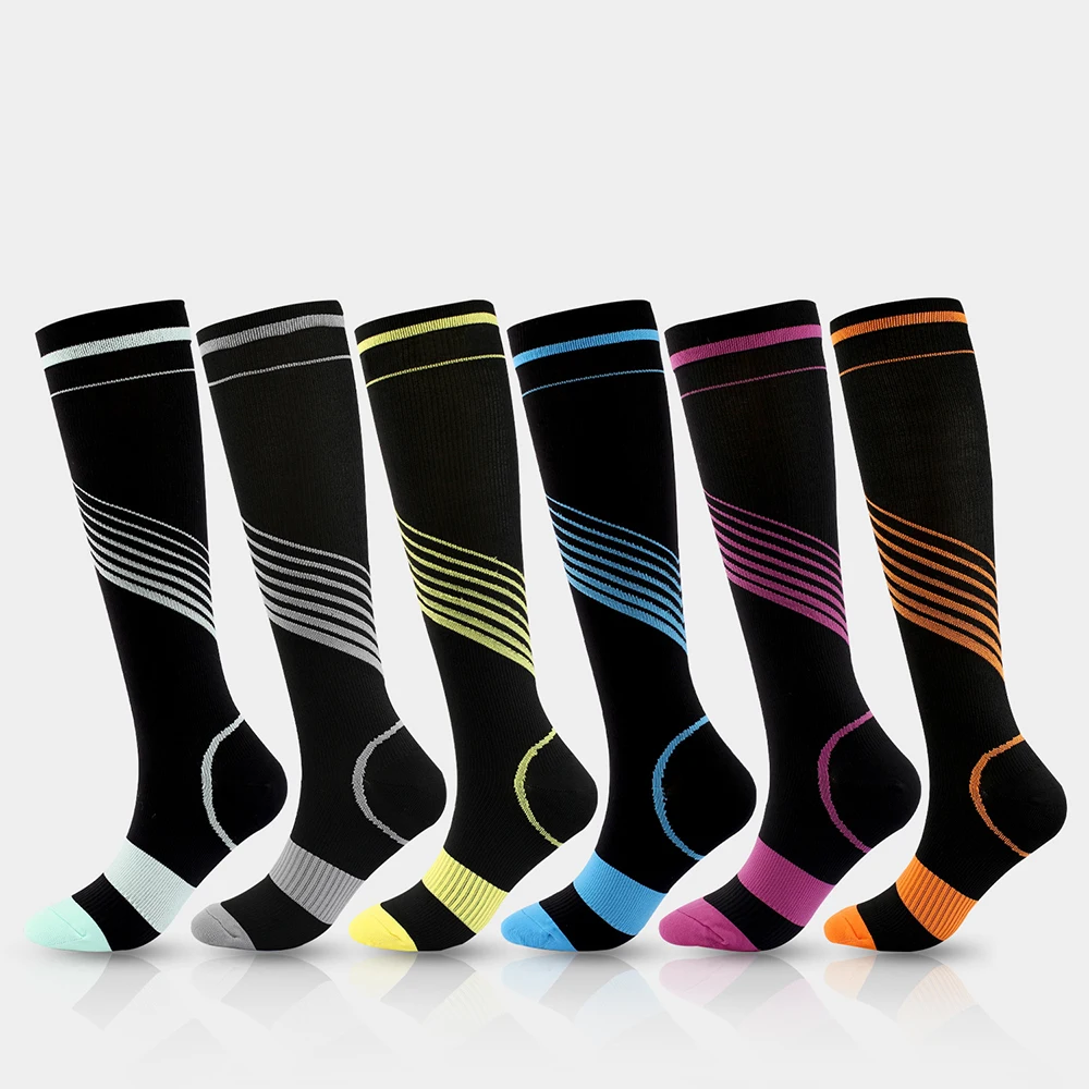 Wholesales sport compression socks basketball socks knee high custom compression socks