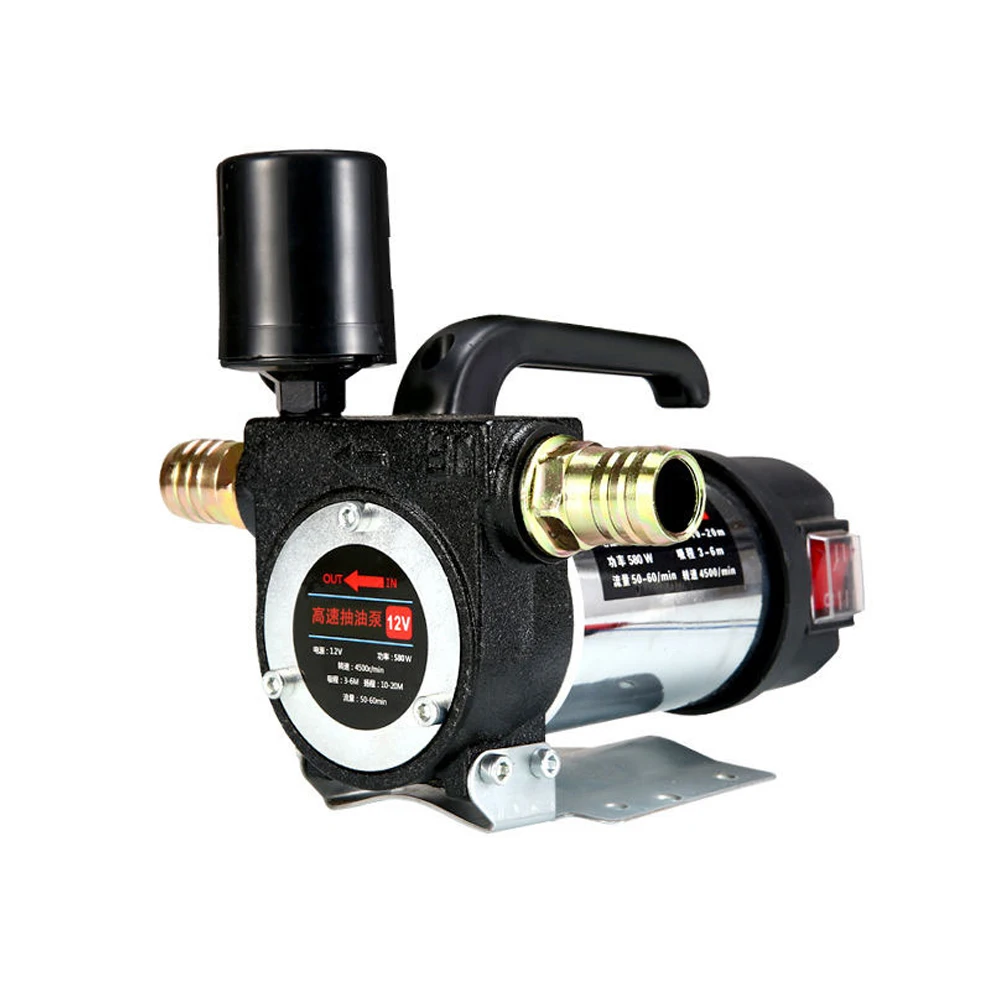 Factory direct sale 12V24V220V automatic shutdown electric oil pump for extracting grease efficiently