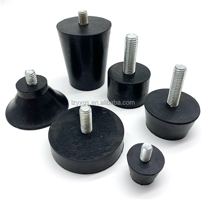 M8*60*13mm Adjustable Rubber Shock Absorber With Screw Support Foot Anti-slip Wear Adjusting