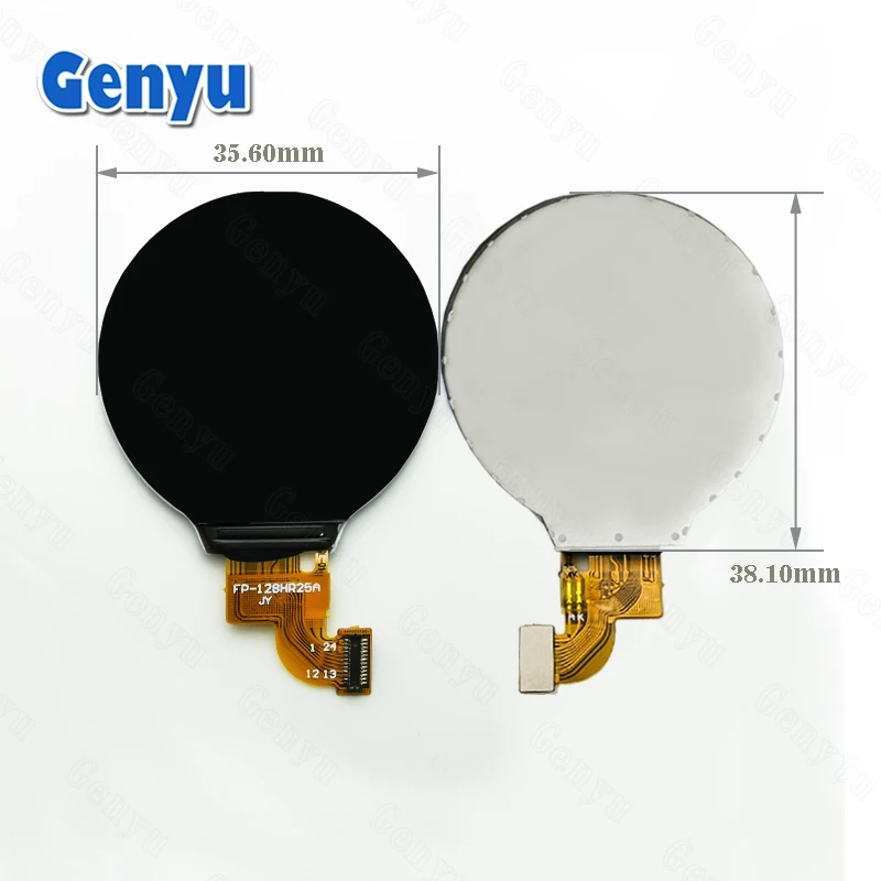 Circle 1.3 Tft Lcd 240X240Dots Ips Gc9A01 14Pin Zip Fpc 1.28 inch 1.3 inch 4Spi Tft Round Lcd Display For Smart Watches
