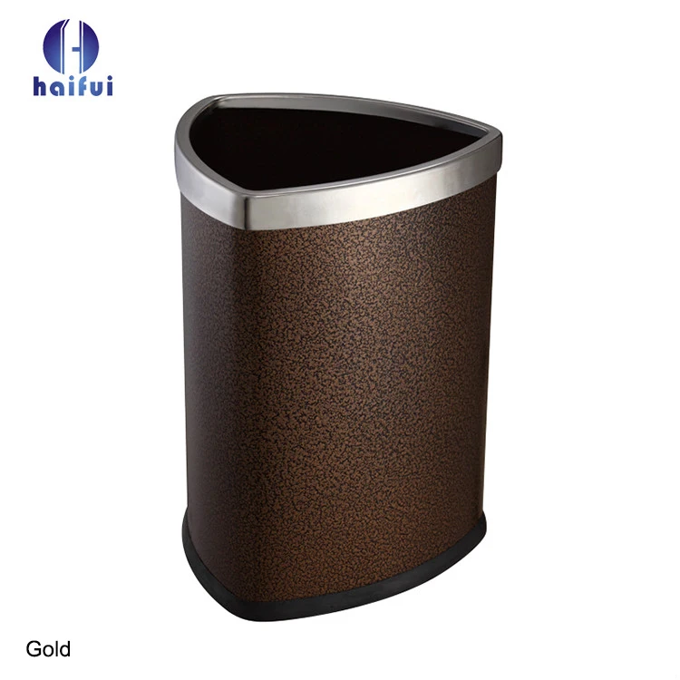 Household use stainless steel waste bin rubbish bin trash garbage can wholesale