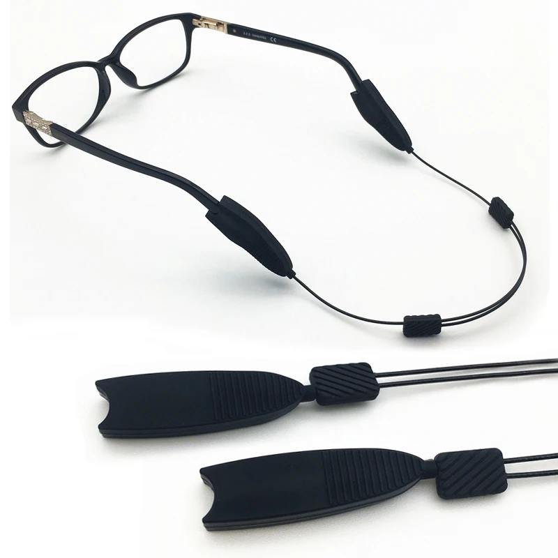 Outdoor Sports Glasses Cord Chain Adjustable Retainer Holder Eyewear Accessories Silicone Sunglasses Strap