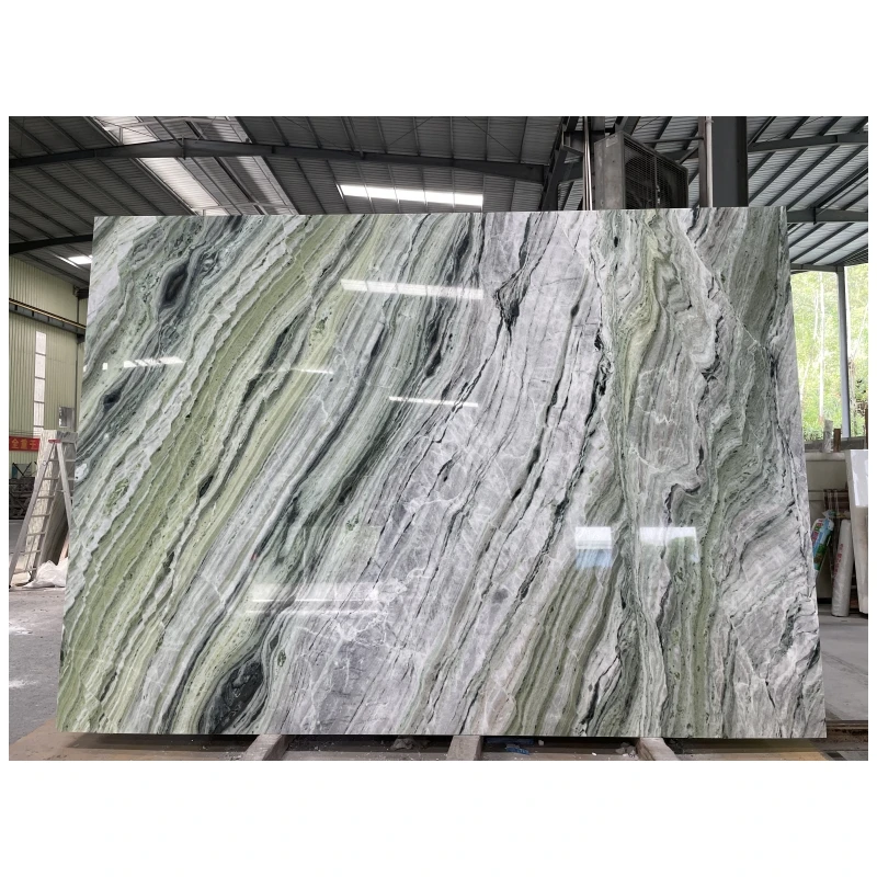Marble Block Raw Material Green Marble Cold Ice Jade Emerald Marble Stone Block For High End Decoration