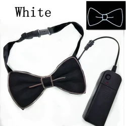 LED Bow Tie Adjustable Light Up Bow Tie, Novelty  Party Glowing LED Tie