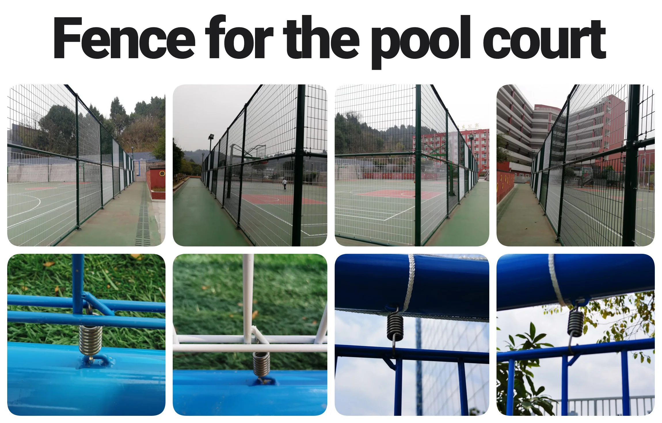 Portable Indoor Panoramic Paddle Tennis Court Steel Material Basketball Tennis Fence Netting Outdoor Direct Sale Supplier