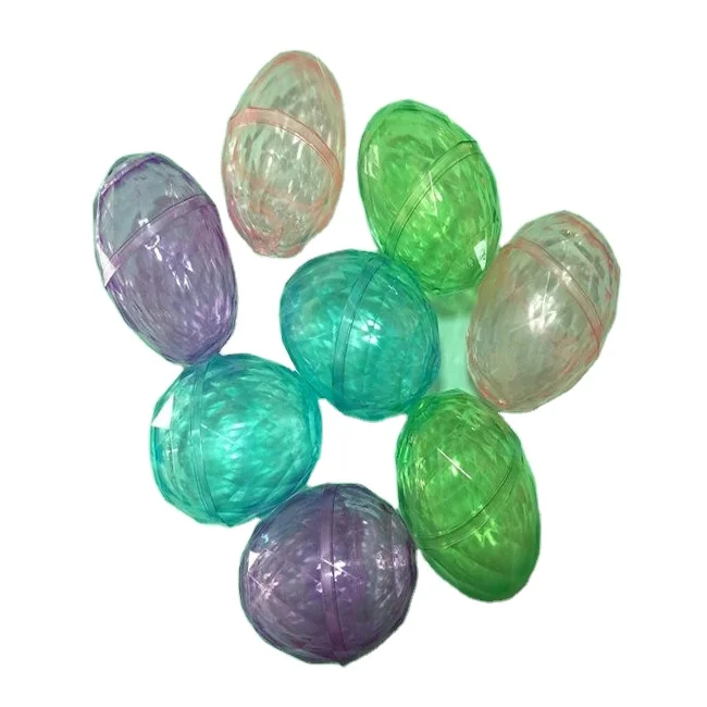 Wholesale easter eggs Plastic Transparent diamond egg