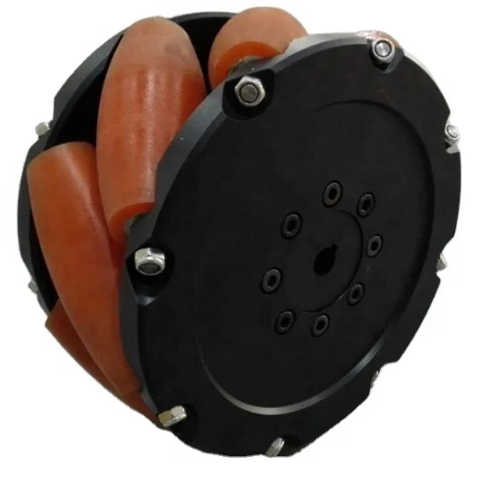 SS 13 inch 330 mm 4000 kg load heavy duty industrial mecanum wheel PU aluminum material