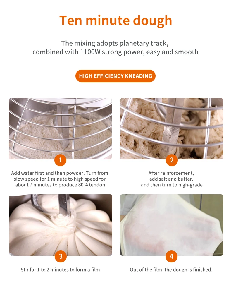 Home use portable mini stand mixer noodle dough mixer bread mixer machine for baking
