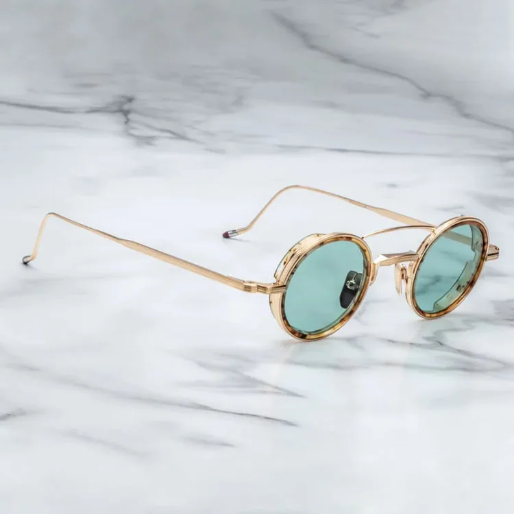 Sifier Custom High Quality Nylon Lens Eyewear Retro Round Metal Sun Glasses Wholesale Men Women Fashion  Sunglasses