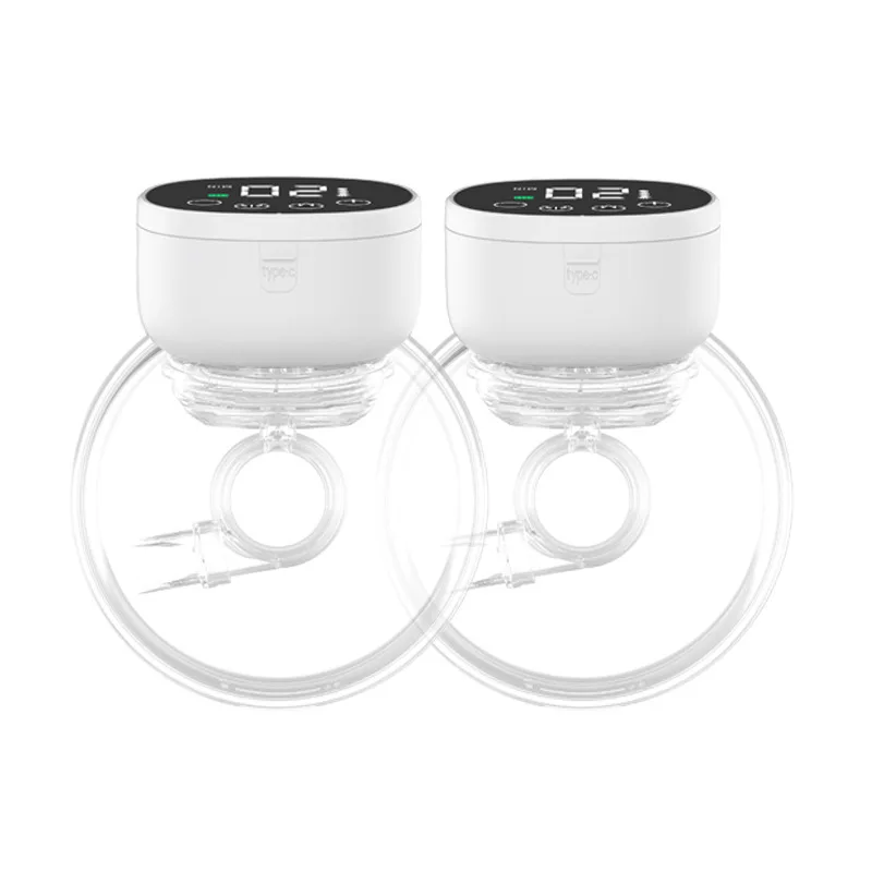 Large LED display hands-free Electric Wearable Breast Pump Camping Wearable Breast Pump Bpa Free Wearable Electric Breast Pump