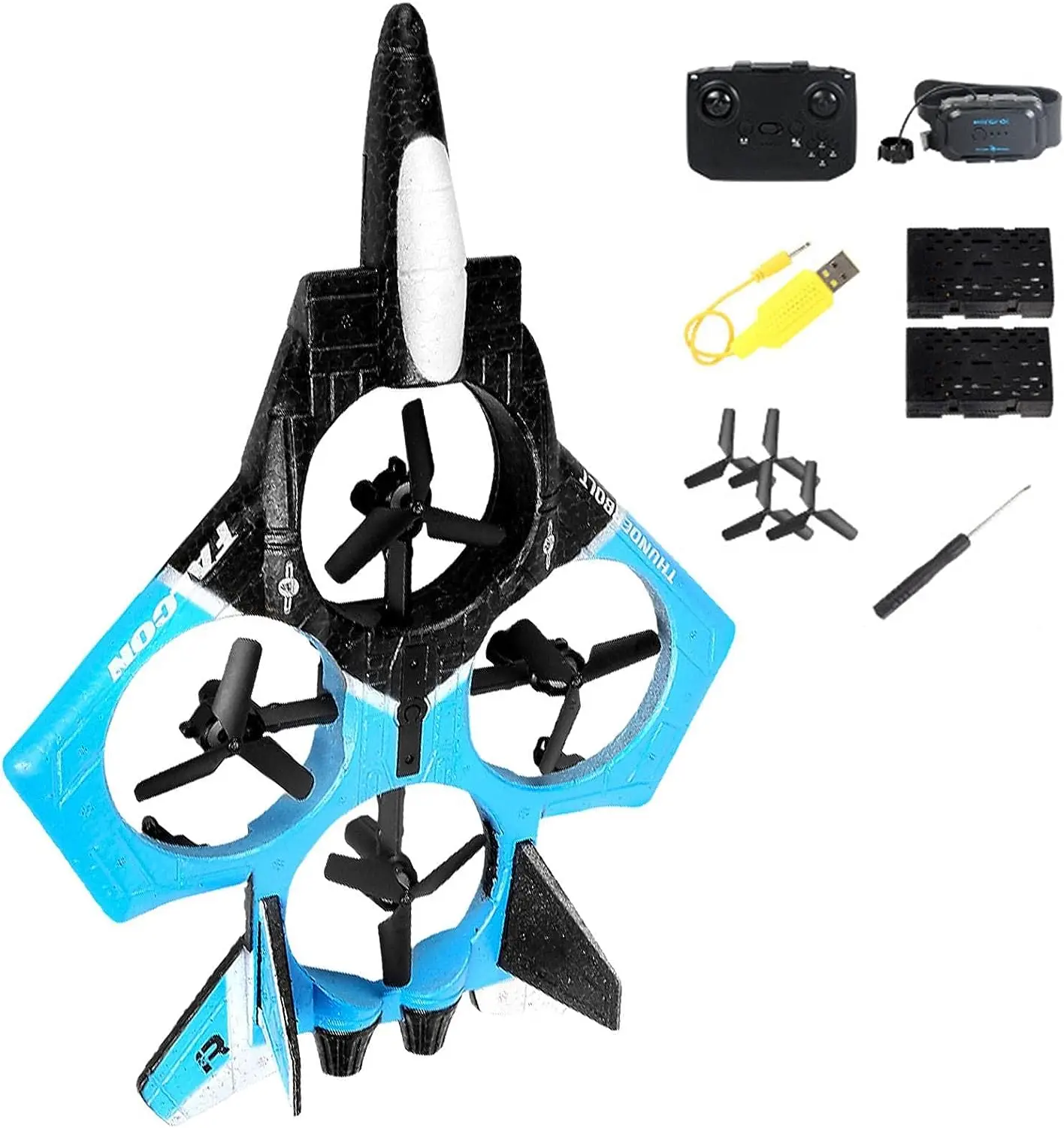 2.4G Custom EPP 6 Channels Remote Control Four Rotor Fighter for Kids Auto Return 360 Degree RC Aircraft Toys