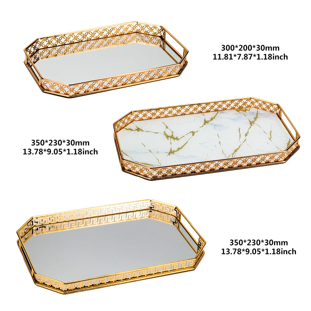 Гостиничные свечи для духов для домашнего использования, серебряное, золотое, зеркальное, десертное зеркало, декоративный стеклянный поднос для духов, туалетный столик, домашний декор