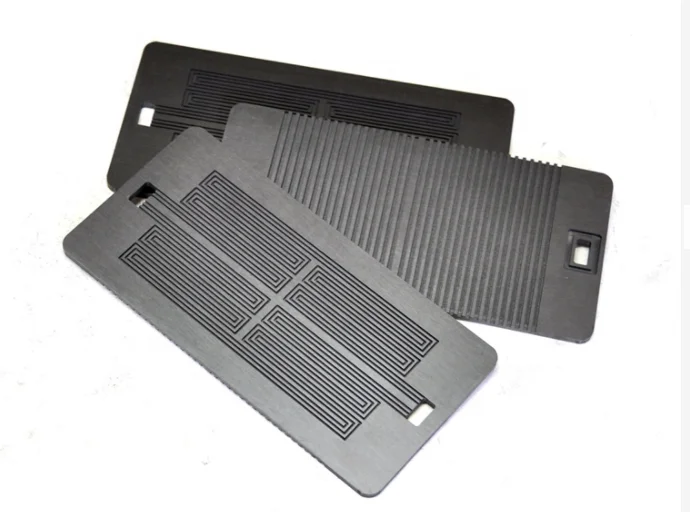 Factory Custom and Supply Various Size and Shape of Graphite Bipolar Plate for Fuel Cell