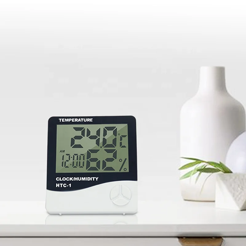 Цифровой комнатный термометр-гигрометр EMAF точный измеритель температуры и влажности с квадратным аккумулятором AAA CE ROHS