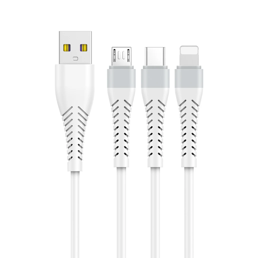 TL-123B Лидер продаж 100 см 6A белый 3,5 диаметр быстрый зарядный кабель для мобильного телефона