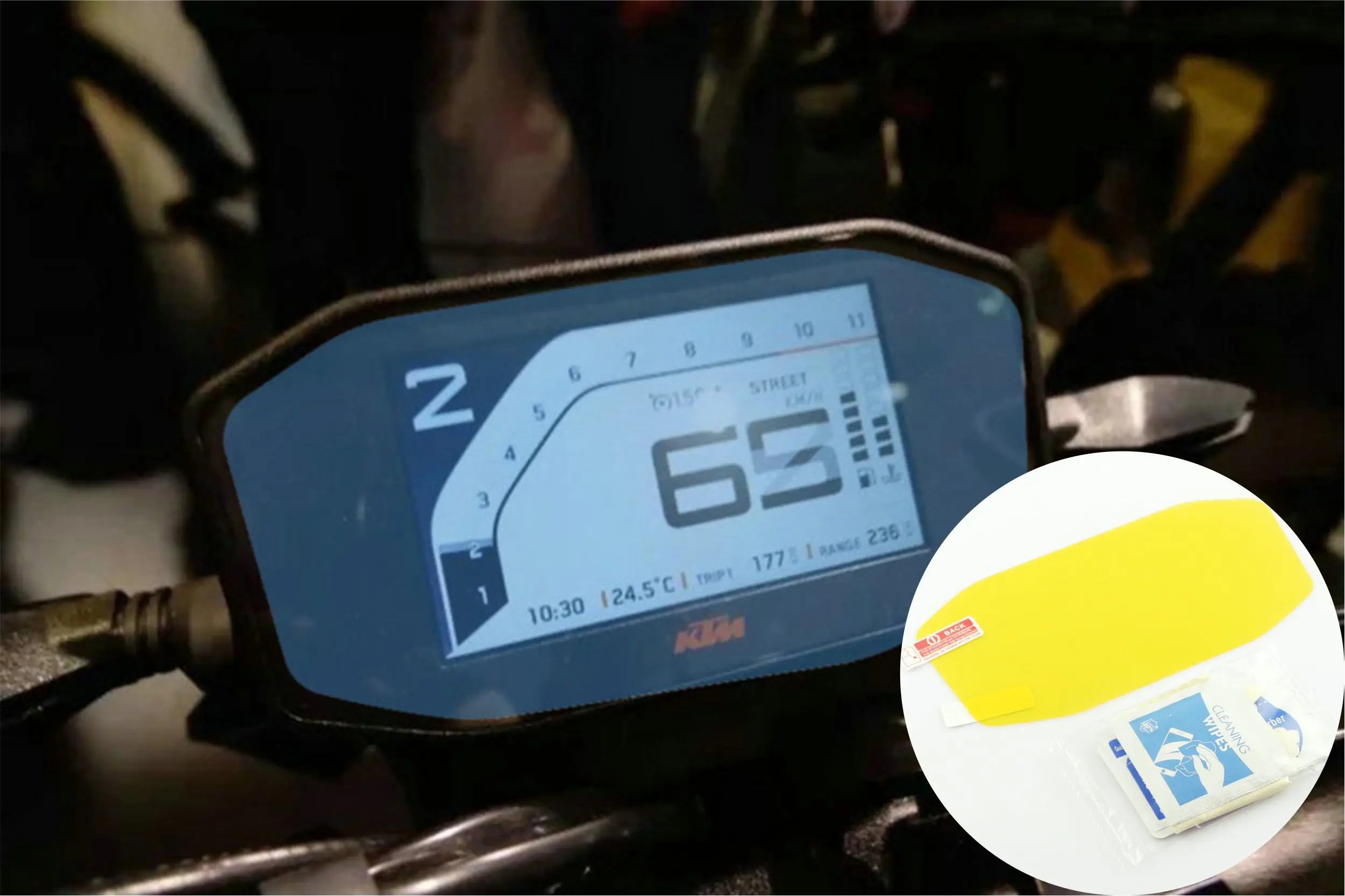  Защитная пленка на приборную панель мотоцикла KTM DUKE 690