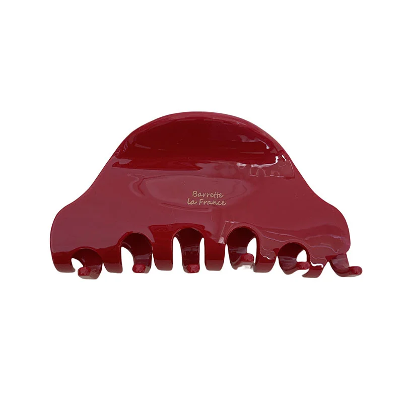 Французский Ретро Красный Средний модный стиль Женские аксессуары для волос черный ацетат целлюлозы женщин девушки заколка 2024 оптом