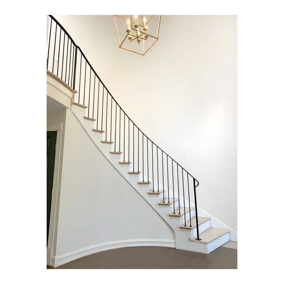 ACE Apartment Traditional Design Top Mounted Iron Wrought Balustrade Used In Stairs Or Balcony For Project