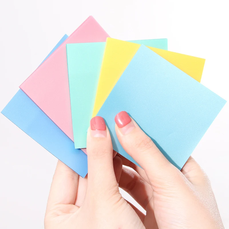 Wholesale Transparent Sticky Notes Iridescent Sticky Notes Hot Selling Customized Cute Memo Pads It Sticky Post Notes